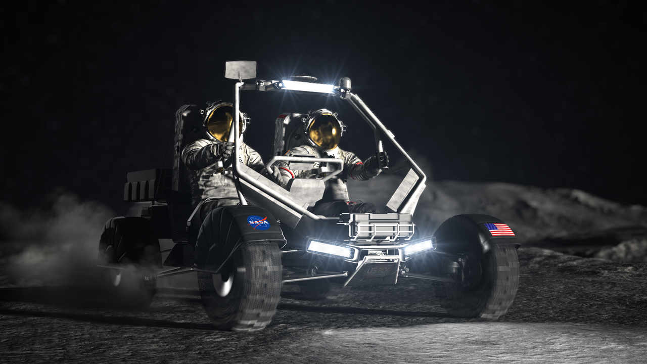 Lunar Terrain Vehicle at the South Pole
